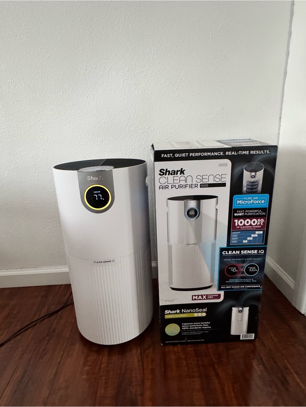 Shark CLEAN SENSE AIR PURIFIER FAST, POWERFUL, QUIET PURIFICATION 1000 SQ. FT.